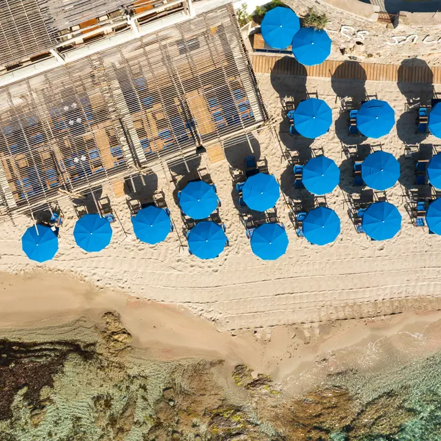 Superyacht moored near Les Salins beach in Saint-Tropez during summer charter season