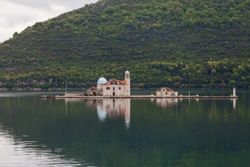 Our Lady of the Rocks island off Perast in the Bay of Kotor, Montenegro