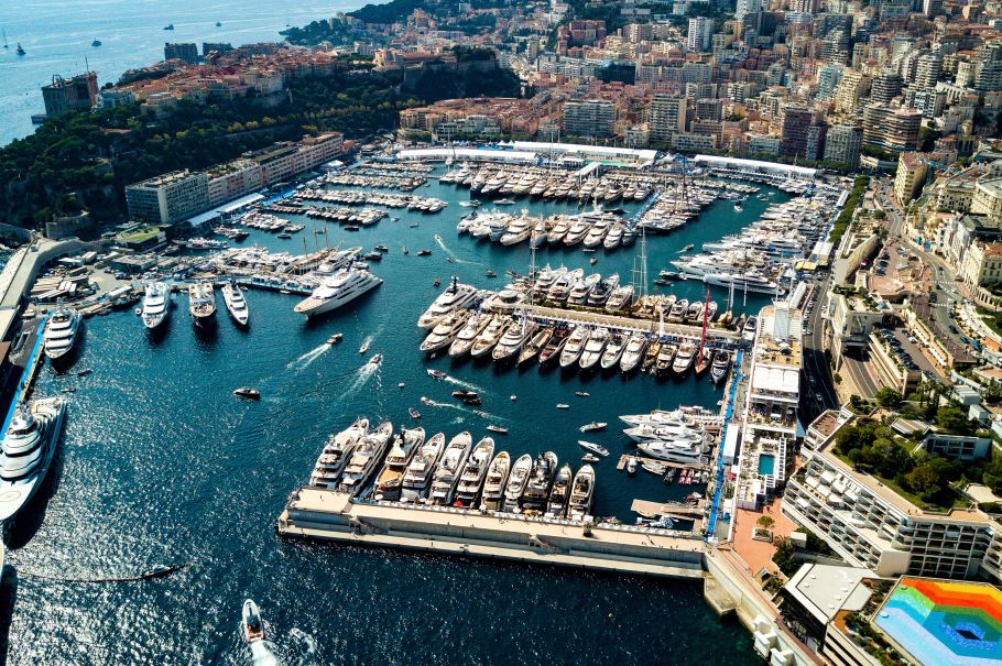 Port Hercules, Monaco, reachable by yacht tender