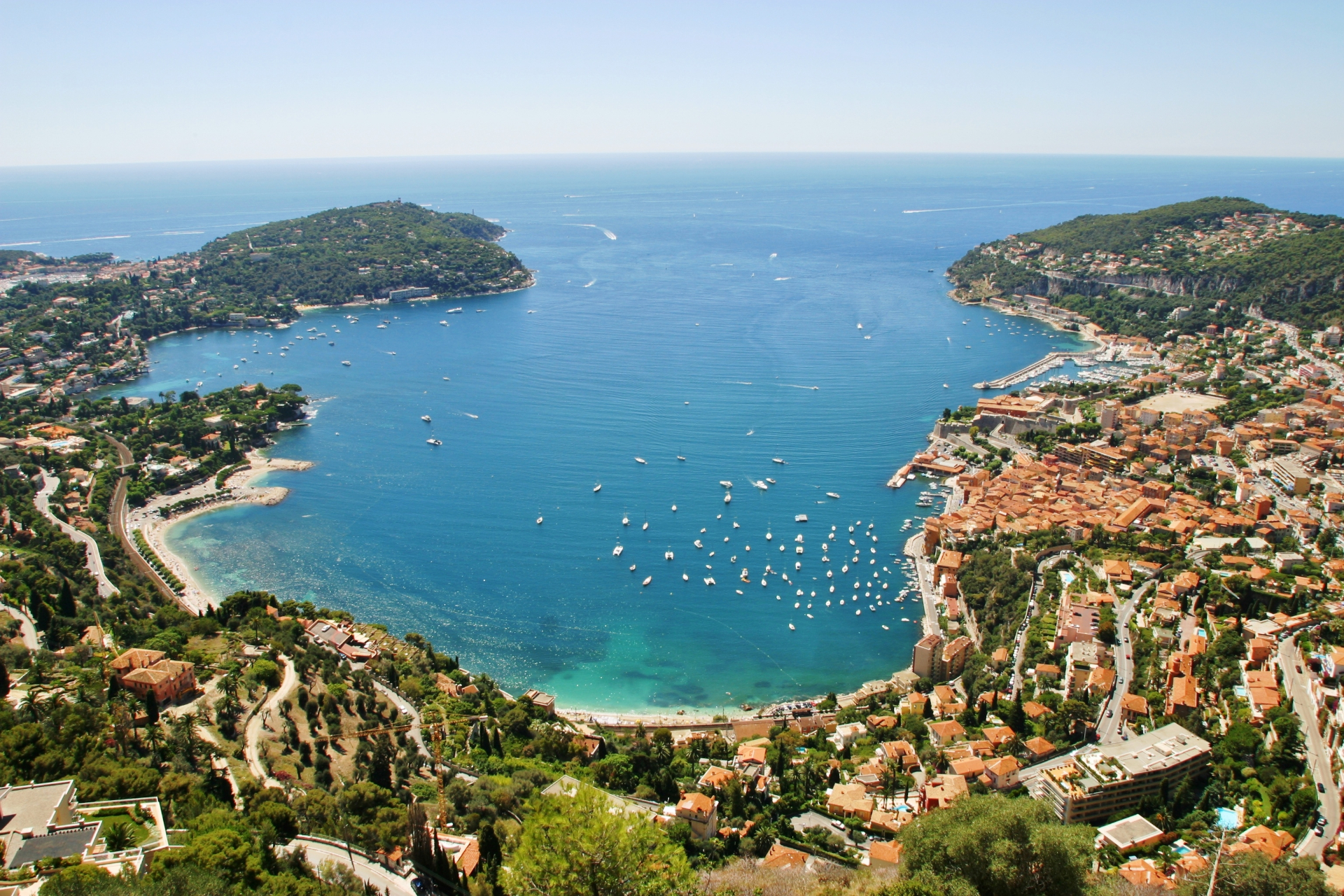 Villefranche-sur-Mer Bay, Monaco, reachable by yacht tender