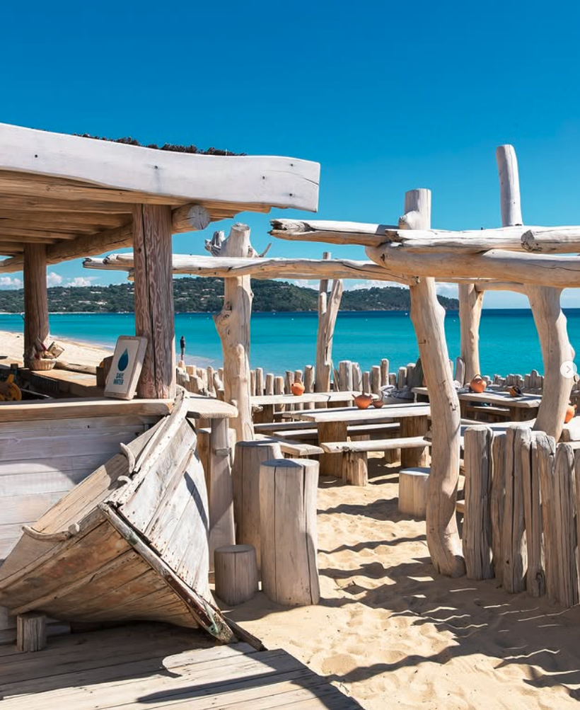 Club 55, Saint-Tropez, reachable by yacht tender